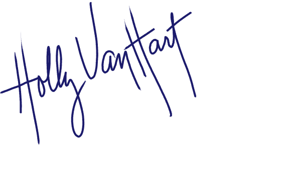 Signature of artist Holly Van Hart