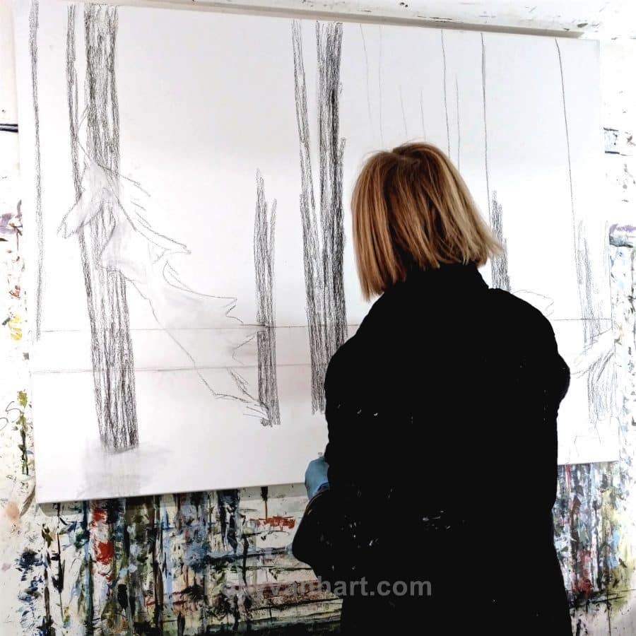 Love making these forest paintings! | Holly Van Hart