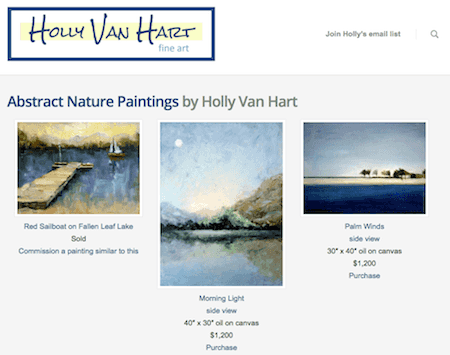 Holly Van Hart Artwebsite