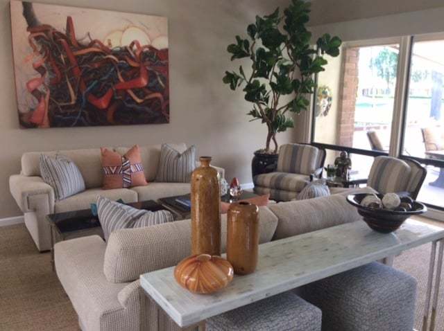 Larger Than Life, Oil painting by Holly Van Hart, installed in the collector's home