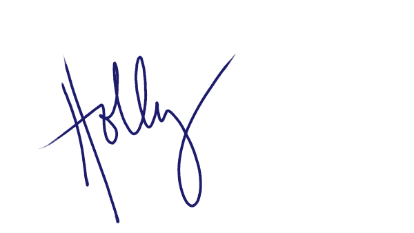 Signature of artist Holly Van Hart