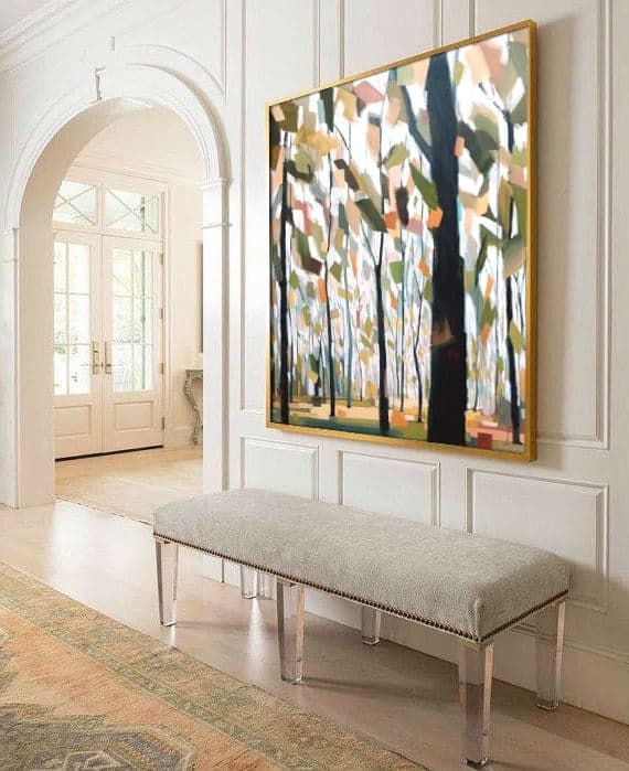 Circling of the Seasons, Mixed media painting by Holly Van Hart | Best of Houzz, Featured in Professional Artist Magazine