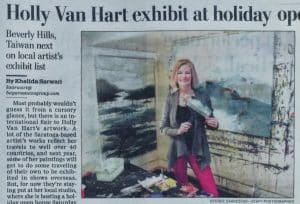 Artist Holly Van Hart exhibits in Beverly Hills and Taiwan