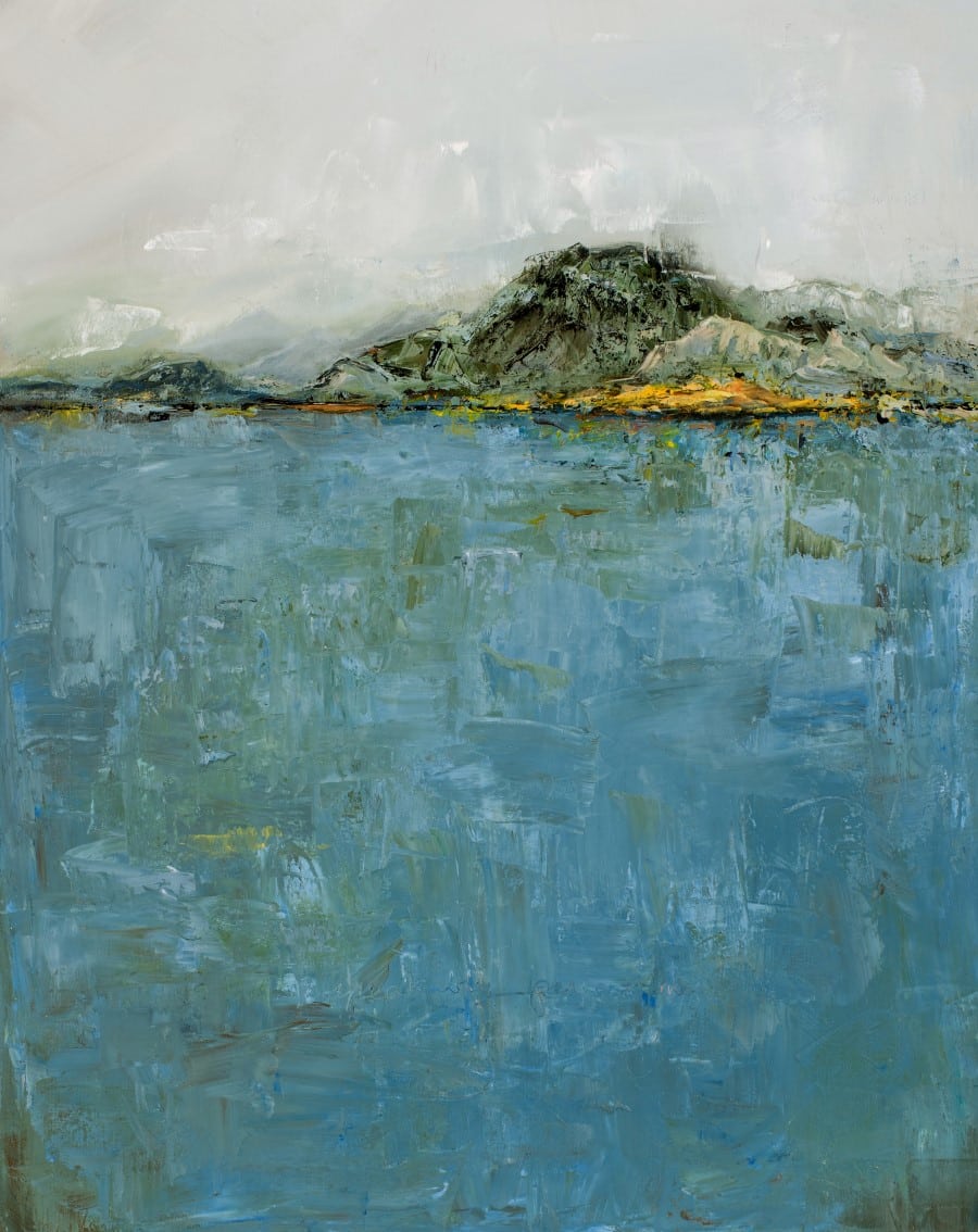 Abstract Landscape | Grazing The Light | Oil Painting By Holly Van Hart | Award Winning American Artist